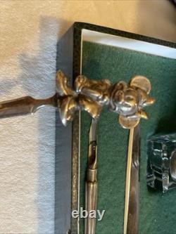 Vintage Silver letters Ink Set in Original Case
