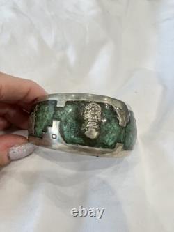 Vintage South American Sterling Copper Cuff Bracelet