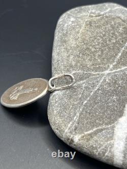 Vintage Soviet 875 Silver Olympic Games Moscow Gold Plated Pendant