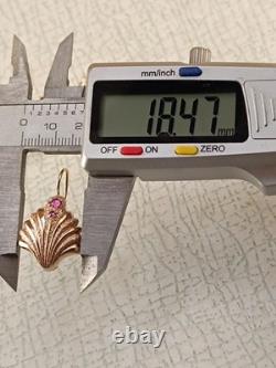 Vintage Soviet Earrings Silver 925 USSR Shells, Women's Jewelry, in Gold Plated
