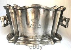 Vintage Style Champagne Bucket Silver Plated Wine Cooler, French Barware Ice
