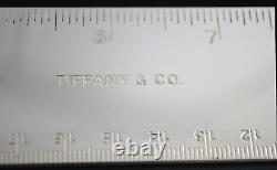 Vintage Tiffany & Co Silver Plated Metric Ruler 12 With Original Pouch