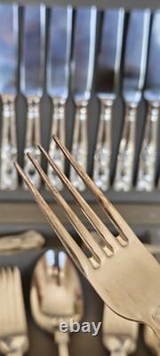 Vintage Viners Kings Royale Silver Plated 58 Piece Canteen Cutlery Set in Box