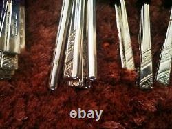 Vintage Viners Of Sheffield Silver Plate Cutlery Set, 6 Of Everything 42 Pieces