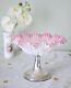 Vintage WMF Baby Pink Victoria Art Glass Silver Plate Centrepiece, Glass Compote