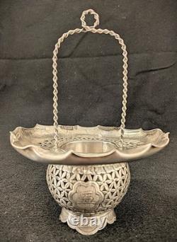 Vintage Wai Kee 90 Silver Chinese Sauce Dish