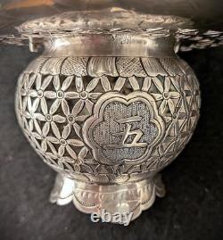 Vintage Wai Kee 90 Silver Chinese Sauce Dish
