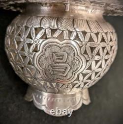 Vintage Wai Kee 90 Silver Chinese Sauce Dish