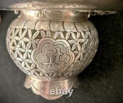 Vintage Wai Kee 90 Silver Chinese Sauce Dish