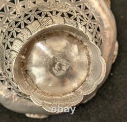 Vintage Wai Kee 90 Silver Chinese Sauce Dish