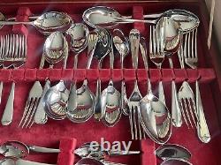 Vintage Webber and Hill, Stainless Chromium Plate, Sheffield Cutlery Set, in Box