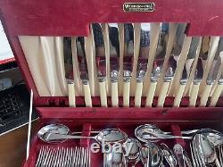 Vintage Webber and Hill, Stainless Chromium Plate, Sheffield Cutlery Set, in Box