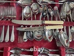 Vintage Webber and Hill, Stainless Chromium Plate, Sheffield Cutlery Set, in Box