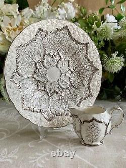 Vintage Wedgwood Etruria Barlaston Majolica RARE Cauliflower Plate & Jug Lustre