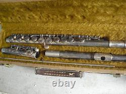 Vintage Yamaha YFL 24S Silver Plated Flute with Original Case Made in Japan