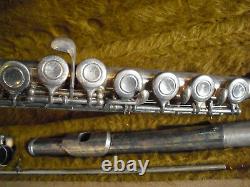 Vintage Yamaha YFL 24S Silver Plated Flute with Original Case Made in Japan