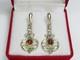 Vintage earrings USSR 925 standard, gold plated, star, jewelry insert, 4,26 g