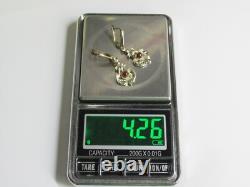 Vintage earrings USSR 925 standard, gold plated, star, jewelry insert, 4,26 g