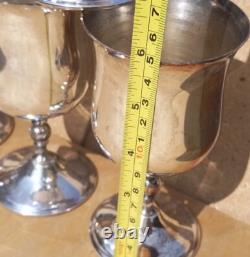 Vintage old Antique silver plated Goblet 6 pairs 5 (10) Decorative Display wedd