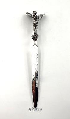 Vintage silver Rolls Royce Spirit of Ecstasy Letter Opener in original box