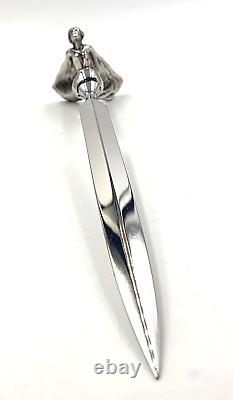 Vintage silver Rolls Royce Spirit of Ecstasy Letter Opener in original box