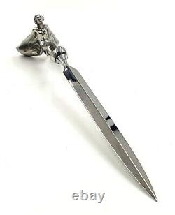 Vintage silver Rolls Royce Spirit of Ecstasy Letter Opener in original box