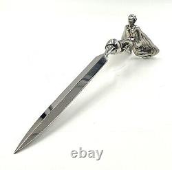 Vintage silver Rolls Royce Spirit of Ecstasy Letter Opener in original box