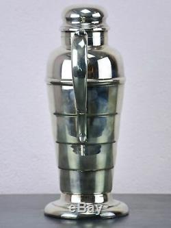 Vintage silver-plated cocktail shaker with spout