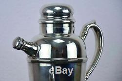 Vintage silver-plated cocktail shaker with spout