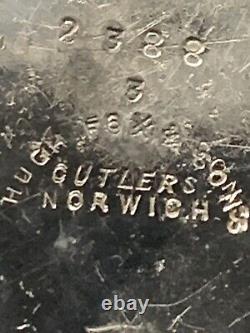 Vintage silver plated teapot inscribed CUTLERS NORWICH