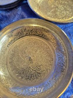 Vintage six silver plated dishes