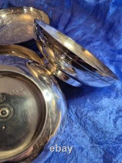 Vintage six silver plated dishes