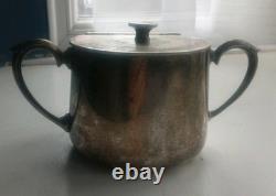 Vintage sugar bowl Coventry stamped silvercraft 1953. Silver Plated