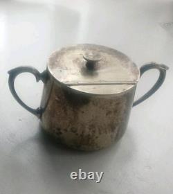 Vintage sugar bowl Coventry stamped silvercraft 1953. Silver Plated