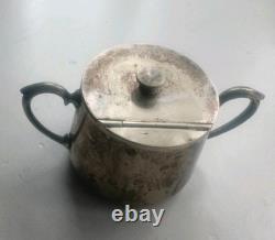 Vintage sugar bowl Coventry stamped silvercraft 1953. Silver Plated