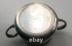 Vintage sugar bowl Coventry stamped silvercraft 1953. Silver Plated