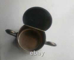 Vintage sugar bowl Coventry stamped silvercraft 1953. Silver Plated