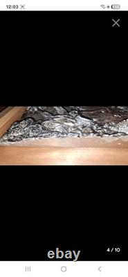 Vintage very HeavySOLID? Silver Plated ART landscape Sculpture Highly Detailed