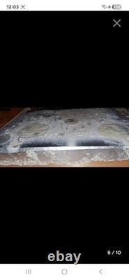 Vintage very HeavySOLID? Silver Plated ART landscape Sculpture Highly Detailed