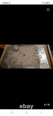 Vintage very HeavySOLID? Silver Plated ART landscape Sculpture Highly Detailed