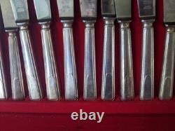 Vinttage Retro Part Canteen Silver Plated Cutlery -maker James Ryals 49 Pces