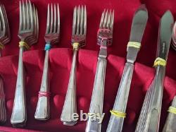 Vinttage Retro Part Canteen Silver Plated Cutlery -maker James Ryals 49 Pces