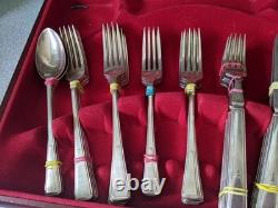 Vinttage Retro Part Canteen Silver Plated Cutlery -maker James Ryals 49 Pces