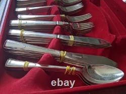 Vinttage Retro Part Canteen Silver Plated Cutlery -maker James Ryals 49 Pces
