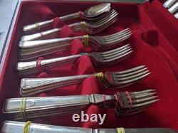 Vinttage Retro Part Canteen Silver Plated Cutlery -maker James Ryals 49 Pces