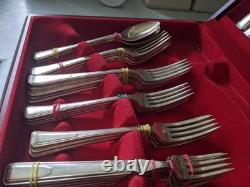 Vinttage Retro Part Canteen Silver Plated Cutlery -maker James Ryals 49 Pces