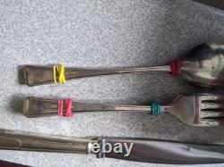 Vinttage Retro Part Canteen Silver Plated Cutlery -maker James Ryals 49 Pces