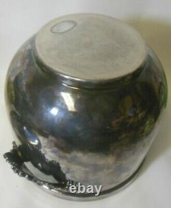 Vitg GORHAM Silver Plate EP Lidded CHAMPAGNE WINE ICE BUCKET Cooler Grapes BAR