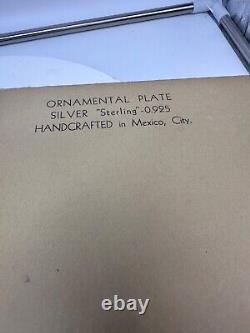 Vtg 70's Bonita Sterling Silver Mother's Day Plates Lot -2 Mexico Signed withBox