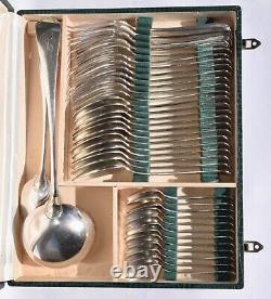 Vtg CHRISTOFLE JAPONAIS Silver Plate Cutlery Set/Canteen for 12 People + Extras